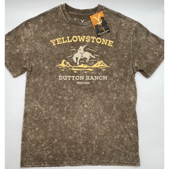 NWT Yellowstone Authentic T-shirt~Dutton‎ Ranch~Rodeo Horse~Western~Country~M - Picture 1 of 5